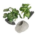 thumbnail image 1 of Fish  Artificial Plants, Lifelike Safe Soft Texture Fish  Decor Kit Fade  Easy Care   For Fish Resting For Aquarium, 1 of 8