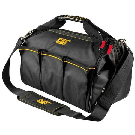 UPC: 0028907516288 | Cat 240044 Cat 240044 16 in. Pro Widemouth Tool Bag 18 Pocket Heavy Duty 1680D Polyester
