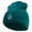 Dk Green, variant on Stocks Embroidered 8 Inch Short Beanie - Dk Green OSFM