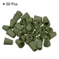 thumbnail image 3 of Unique Bargains Bell End Stopper, 50 Pack Cord Rope Lock for Drawstring Bag, Olive, 3 of 5