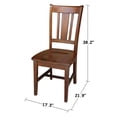 thumbnail image 6 of International Concepts 30x30 Dining Table with 2 Chairs in Espresso, 6 of 6