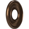 thumbnail image 2 of Ekena Millwork 10"OD x 3 1/2"ID x 3/4"P Berkshire Thermoformed PVC Ceiling Medallion (Fits Canopies up to 4 1/2"), Metallic Antique Brass, 2 of 10