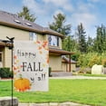 thumbnail image 3 of Happy Fall Y''all Garden Flag Pumpkin Maple Leaf Yard Flag Vertical Double Sided Autumn Thanksgiving Farmhouse Outdoor Vintage Decor Small Yard Flag 12.5 X 18, 3 of 4