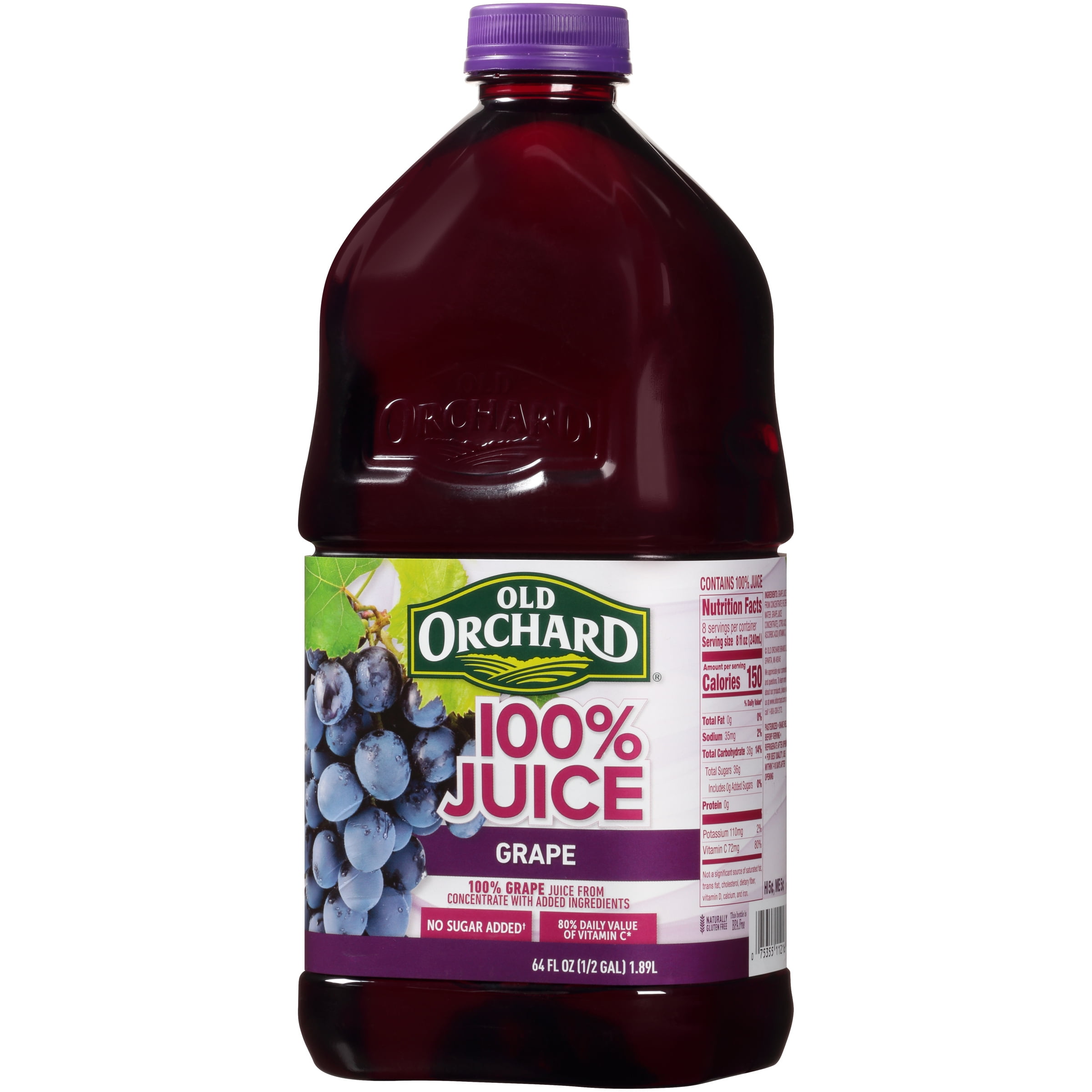 (4 pack) Old Orchard® Grape 100% Juice 64 fl. oz. Bottle