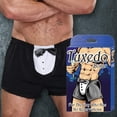 thumbnail image 2 of Tuxedo Boxer - One Size - Black, 2 of 2