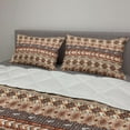 thumbnail image 2 of Tribal Comforter & Sham Bedding Set, Indigenous Art Horizontal Borders with Flying Birds and Geometric Elements, 3 pcs Duvet Set Microfiber Filling Quilt, 5 Sizes, Orange Brown Beige, by Ambesonne, 2 of 4