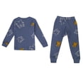 thumbnail image 3 of Ensemble de Pyjama Mélange pour Filles, Deux Pièces, Haut à Manches Courtes et Pantalon Long pour des Nuits Confortables, 3 of 7