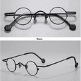 thumbnail image 3 of Small Round Metal Eyeglasses Frame 31mm Vintage Retro Punk Nerd Glasses Lightweight Optical Frame for Men Women Unisex, 3 of 8
