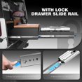 thumbnail image 2 of Heavy Duty Drawer Slide With Fixing Lock Drawer Slide 120kg Load Capacity Ball Bearing 1 Pair, 2 of 5