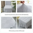 thumbnail image 4 of Weloille Stretch Dining Room Chair Covers with Skirt, Spandex Fabric, Washable Seat Protectors for Kitchen, Wedding and Banquet Decor, Fits Kids and Adults, Full Back Coverage, 4 of 8
