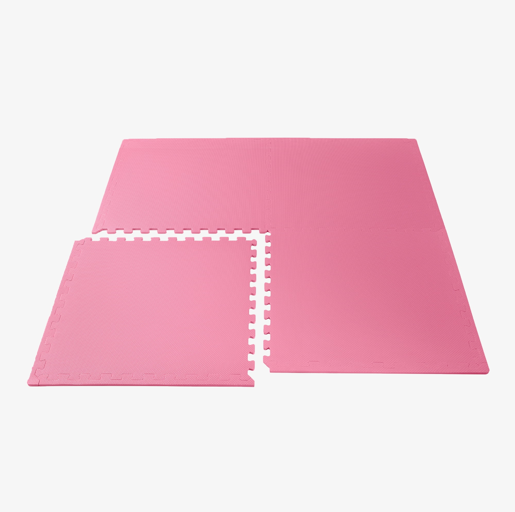 We Sell Mats 3/8 Inch Thick Multipurpose Exercise Floor Mat with EVA Foam, Interlocking Tiles, Anti-Fatigue for Home, or Gym, 24 in x 24