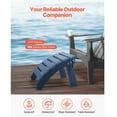 thumbnail image 2 of KFFKFF Adirondack Ottoman Set of 2, 18.7L x 18.9W x 13.8H Inch HDPE Plastic Folding Adirondack Ottoman, Weather-Resistant Foot Rest for Adirondack Chair,Blue, 2 of 9
