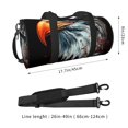 thumbnail image 2 of KLL USA Bald Eagle Duffle Bag For Men Women Sport Gym Fitness Tote Travel Training Workout Basketball Football Weekender, 2 of 6