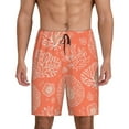 thumbnail image 3 of Lsque Beautiful Corals Mens Sleep Pajama Shorts,Short Pajama Pants, Cotton Ultra-Soft Knit-XX-Large, 3 of 9