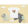 thumbnail image 5 of Old Glory Toddler Rainbow Butterfly Unicorn Kitten Short Sleeve Graphic T Shirt, 5 of 6