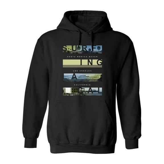 Santa Monica Beach Los Angeles  Hoodie Men -Image by Shutterstock, Male x-Large