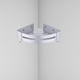 thumbnail image 4 of Estante de esquina para baño, estante de pared de aluminio para ducha y baño, champú para baño. Triángulo de plata, 4 of 8