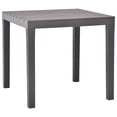 thumbnail image 3 of vidaXL Garden Table with 2 Benches Plastic Brown, 3 of 5