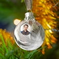 thumbnail image 2 of AnuirheiH Clear Christmas Memorial Ornament Feather Ball, A Piece of My Heart is in Heaven, Christmas Tree Memorial Hanging Pendant Gift for Mom, Dad, Son, Daughter,Grandma, Grandpa, 2 of 4