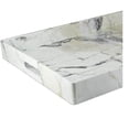 thumbnail image 6 of American Atelier, Marble Gray with White and Brown, Polycarbonate Rectangular Serving Tray, 14"x19", 6 of 6