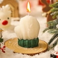 thumbnail image 2 of Luoshdecor Christmas Glove Candles 2.75 in, Weave Embossed Scent Candle,Holiday Gift for Home Dinner Wedding Festival Party Decoration, 2 of 6