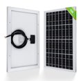 thumbnail image 1 of Cargador de panel solar ECO-WORTHY de 10 W para batería de 12 V, 1 of 8