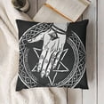 thumbnail image 3 of SHANXI Throw Pillow Cover Etching Hand Drawn Magic Crystal Ball Old Witch Cushion Case Home Decor 12x12in, 3 of 5
