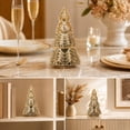 thumbnail image 3 of Gold Resin Christmas Tree, Vintage Textured Metallic Holiday Tree Decor, for Indoor, Centerpieces, Fireplace, Mantel, Home Decor, Holiday Gifts, 3 of 7