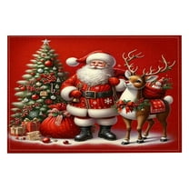 Gnwei Christmas Decoration - Christmas Placemats, 11.8x15.7 Inch Red Candy Table Mats, Seasonal Winter Xmas Holiday Table Decors for Home Kitchen Dining Party Decoration