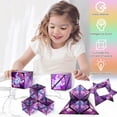 thumbnail image 5 of Magic Cube, Magic Puzzle Cube, Transforming, Magic Star, 3D Puzzle Magic Cubes, Speed Cube, Infinity Cube, Puzzle Magic Cube, para niños adultos, alivia el estrés y la ansiedad (púrpura) JFHHH pequeña, 5 of 5