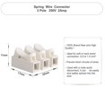 thumbnail image 3 of Spring Electrical Connectors Wire Terminal Block Clamp Cable Reusable 3 Way, 3 of 5