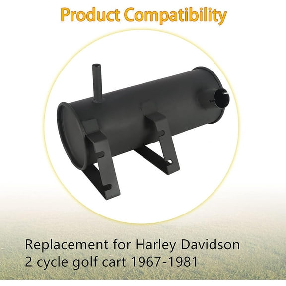 EPOTOOR For 2-Cycle Golf Cart 1967-1981 Exhaust Muffler | 65231-78A