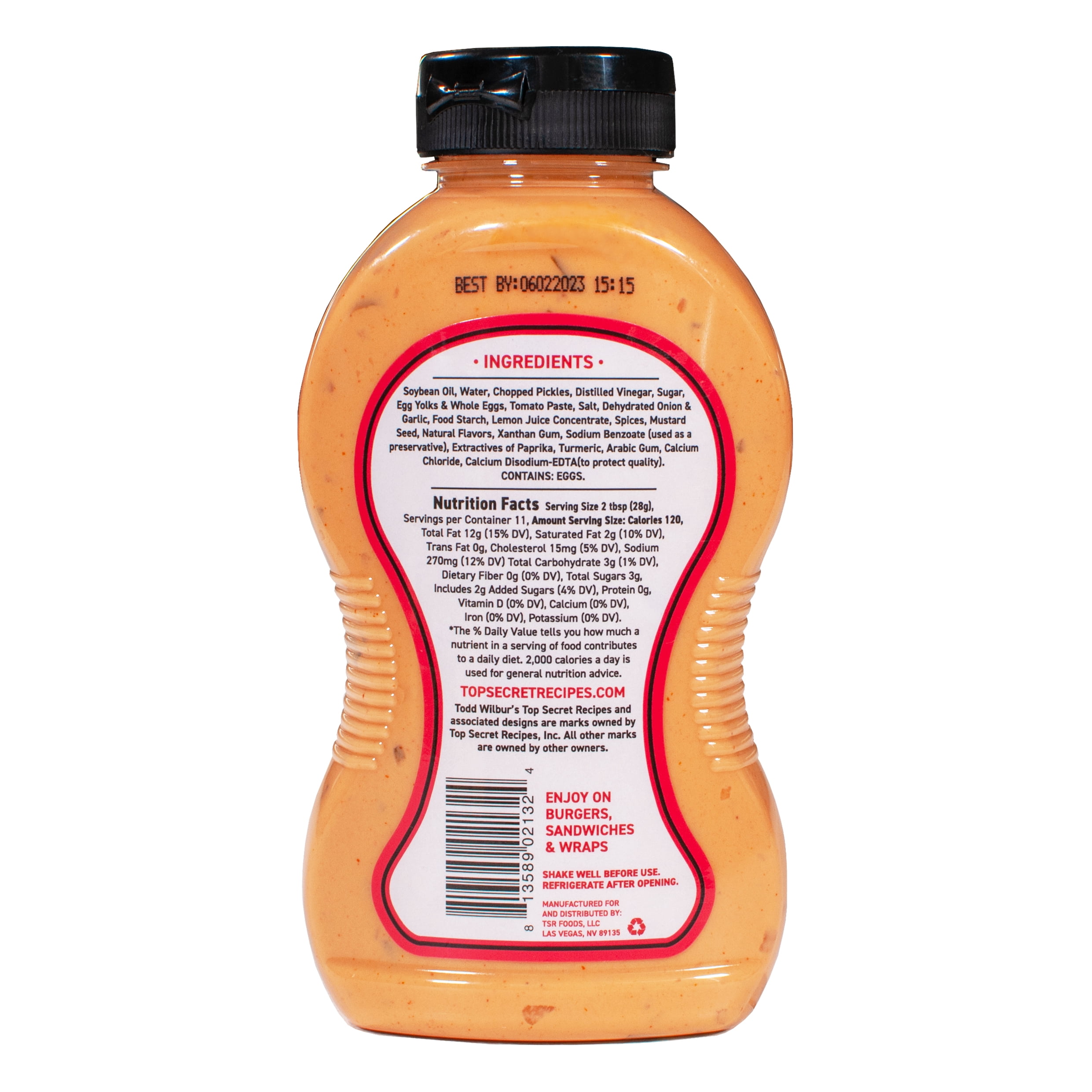 Todd Wilbur's Top Secret Burger Secret Spread (Like In-N-Out Burger Sauce) - Use on Burgers, Sandwiches, and Wraps - MSG & Gluten-Free, 11 Oz (Pack of 4)