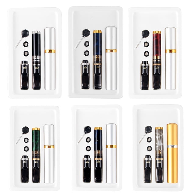 Pipas Metal para Kit Filtro Cigarrillos Y Reutilizables Color Rojo