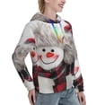 thumbnail image 6 of Wukai Christmas Snowman With Hat Print Womens Hoodies Fleece Sweatshirts Long Sleeve Sweaters Pullover Fall Outfits Winter Clothes-X-Large, 6 of 7