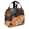 thumbnail image 2 of Pofeuu Sleeping Cat Flowers Print Lunch Bag Lunch Box Insulated Lunch Bag Adult Lunch Box for Men and Women, 2 of 8