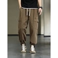 thumbnail image 4 of 2023 New Men's Joggers Baggy Cargo Pants Streetwear Multi-Pockets Casual Sweatpants Male Cotton Harem Trousers Plus Size 8XL, 4 of 5