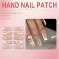 thumbnail image 5 of RAGUPEL 24Pcs Glue on Nails for Women,Diamond Press on Nails French Tip,3D Hollow Butterfly Square Nails,Press on Nails Long for Photography,Red Carpet and Stage,Style2, 5 of 7