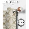 thumbnail image 6 of nqOlkjepod Outdoor Curtains for Patio Waterproof, Beige Geometric Outdoor Privacy Panels Grommet, Simplistic Chic Rustic Hexagon Pattern Blackout Outside Curtains for Porch/Cabana 54"x84", 1 Panel, 6 of 8