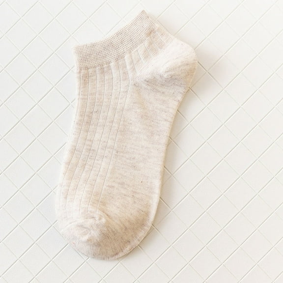 Luxshiny 10 Pair Girls Cotton Crew Socks with Breathable Fabric Simple Design