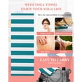 thumbnail image 5 of Teal Striped Yoga Towel for Hot Yoga Non Slip, Simple Art Vertical Stripe Farmhouse Yoga Mat Towel Absorbent Yoga Sweat Towels Microfiber Hot Yoga Blanket for Bikram Pilates 26"x74", 5 of 7