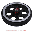 thumbnail image 3 of 4X, 200X6mm Industrial Aluminum Rubber Measuring Rotary Encoder Meter Wheel, 3 of 5