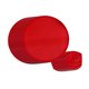 thumbnail image 5 of 10 piezas Abanico plegable de poliéster de mano plegable diámetro 25 cm con bolsa de vuelo Rojo, 5 of 9