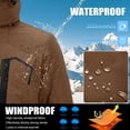 thumbnail image 7 of TACVASEN Men's Winter Waterproof Ski Jackets with Hooded Windproof Fleece Warm Snow Coat with Multi-Pockets For Hiking and Snowboarding Coffee S, 7 of 7