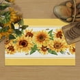 thumbnail image 2 of Rdsfhsp Spring Watercolor Sunflower Linen Placemats Set of 4 for Dining Table Decorations 12x18 inch, 2 of 5
