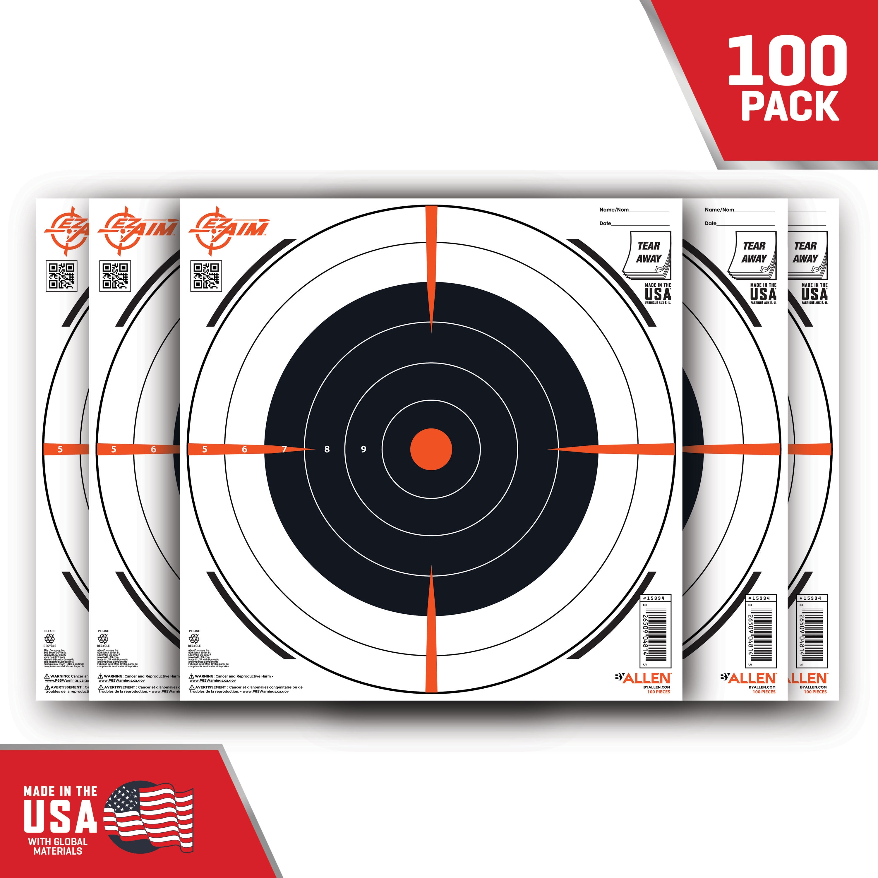 HOT "100" HIGH QUALITY SHOOTING TARGETS at WHOLESALE PRICING Very Popular Item 