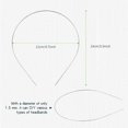 thumbnail image 4 of 30 Pack Bulk 1.2MM Silver Thin Plain Blank Hard Wire Round Base Metal Headbands Skinny Men Hair Bands Clasps Tiara Crown Hair Holder DIY Arts and Crafting Headpiece Accessories for Women, 4 of 4