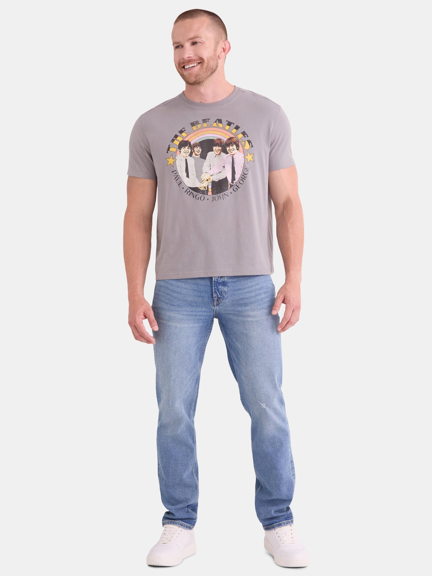 The Beatles Men's Graphic Tee with Short Sleeves, Sizes S-3XL