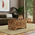 thumbnail image 3 of Butler Specialty Company Nador Wood Storage Trunk Coffee Table In Brown, 3 of 7