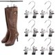 thumbnail image 1 of Perchas para botas con doble clip ajustable, ahorradoras de espacio para colgar botas, calcetines, bolsas, clips para botas, 1 of 5